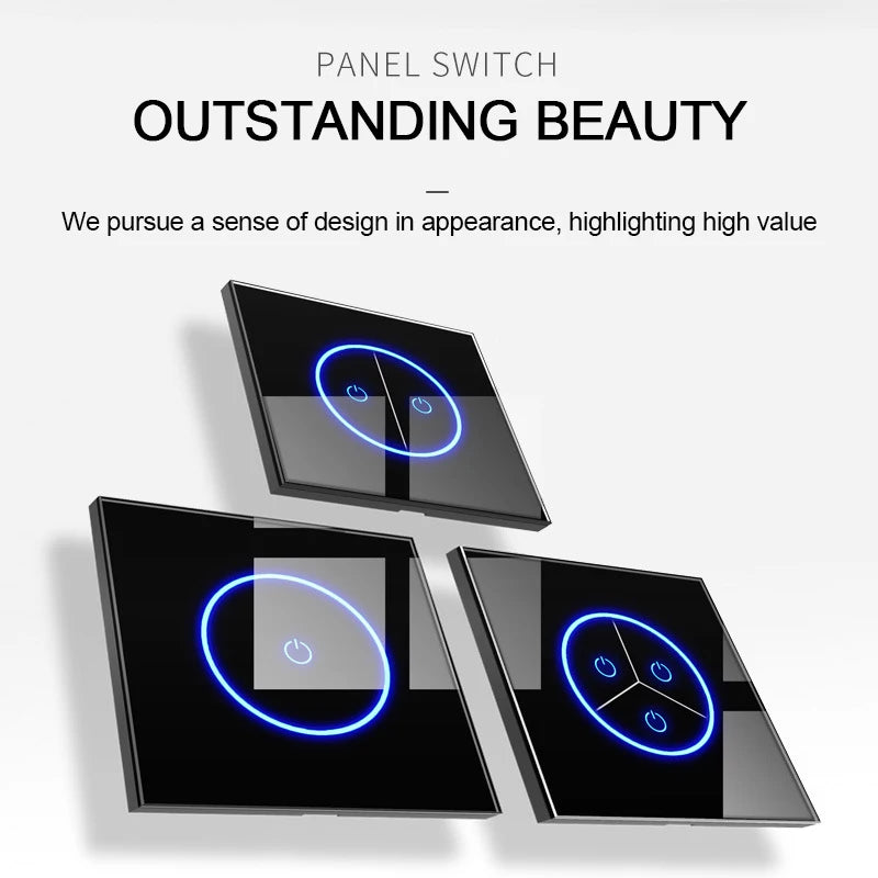 Smart WIFI Bluetooth Switch 10A 1/2/3Gang Light Switch