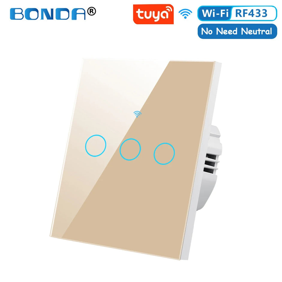 BONDA Smart Switch Wifi RF433 No Neutral