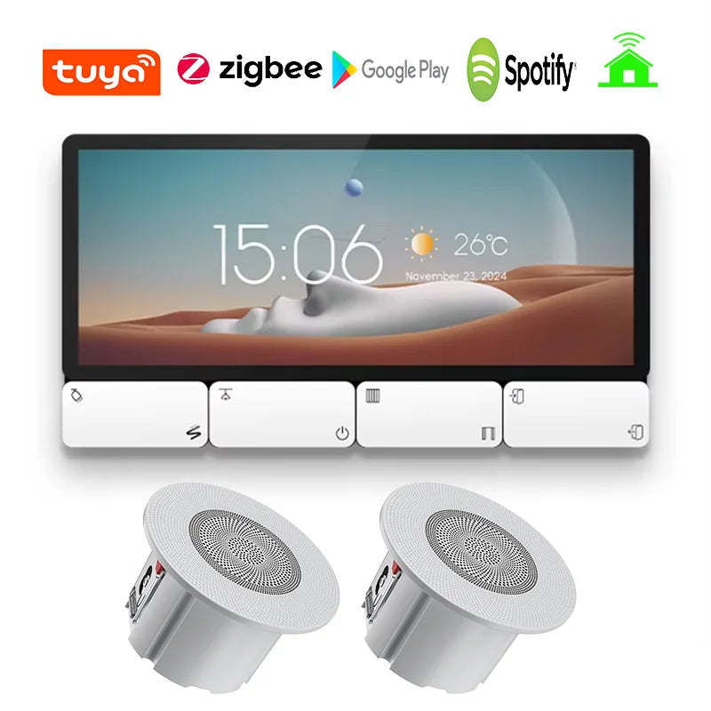Tuya Smart Control Panel Zigbee Gateway 8 button Multi-function