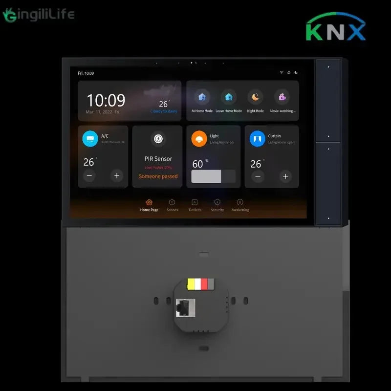 10 Inch Home KNX Control Panel Central Switch Wall syetem POE