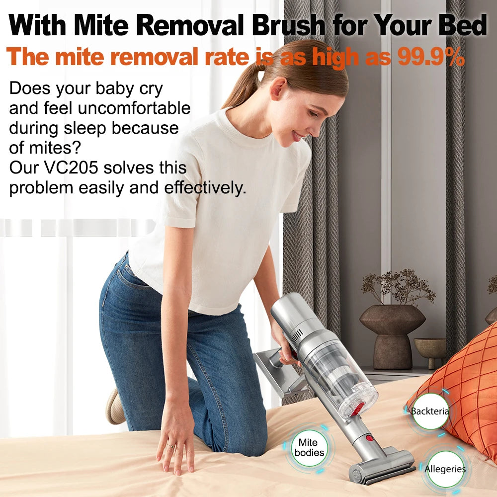 Cordless Handheld Vacuum Cleaner,Touch Screen,Smart Dust Sensor