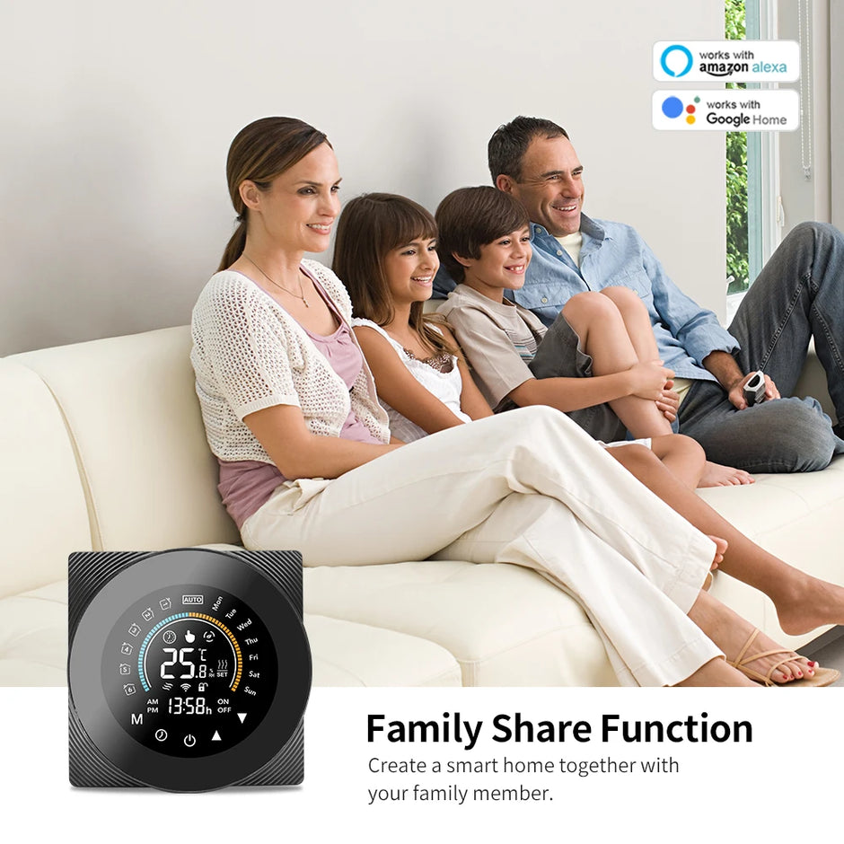 Tuya Wifi Thermostat Electric  Digital Touch Temperature Control