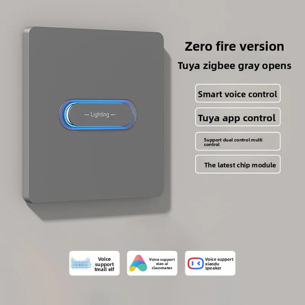 Tuya Intelligent Button Smart Switch Zigbee Dual Control
