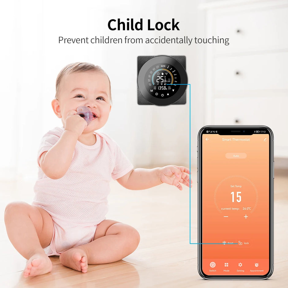 Tuya Wifi Thermostat Electric  Digital Touch Temperature Control