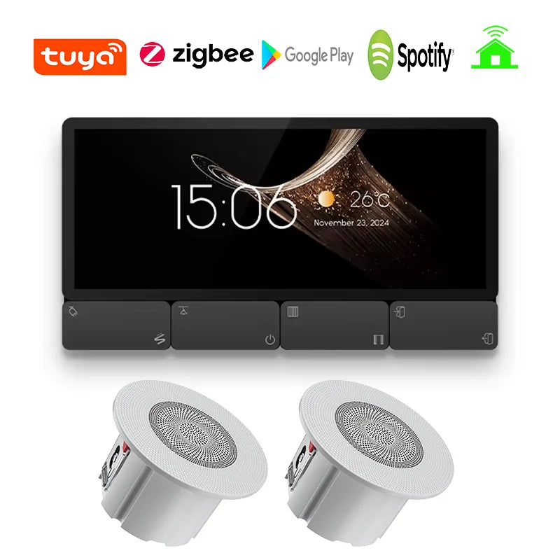 Tuya Smart Control Panel Zigbee Gateway 8 button Multi-function