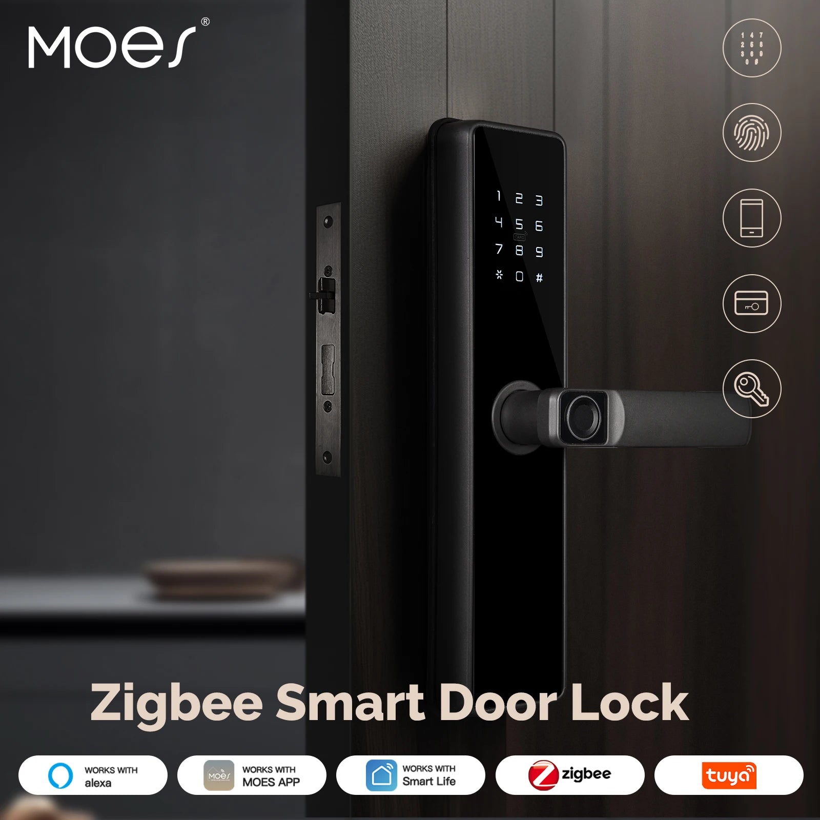 MOES Tuya ZigBee Smart Door Lock