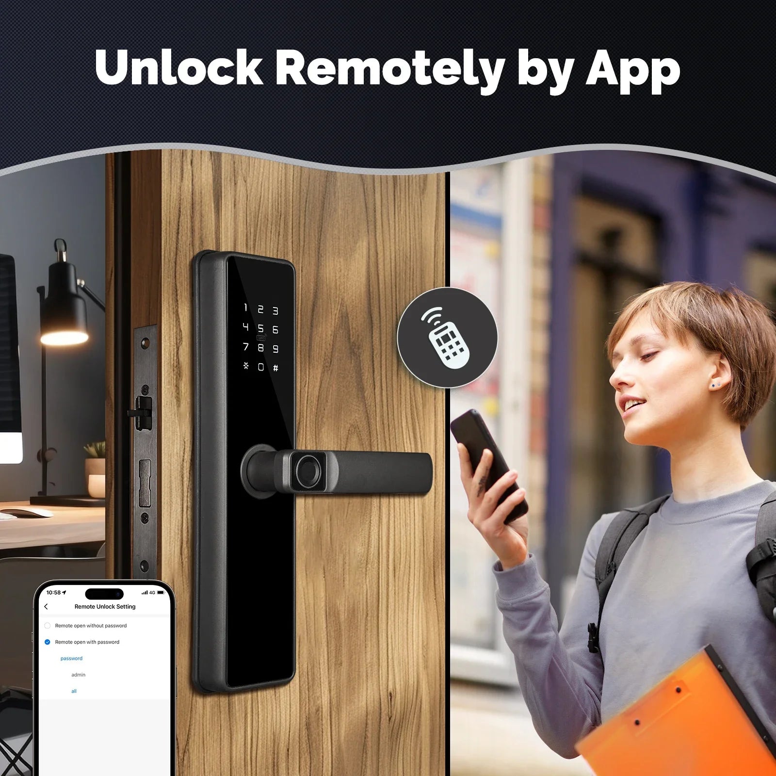 MOES Tuya ZigBee Smart Door Lock