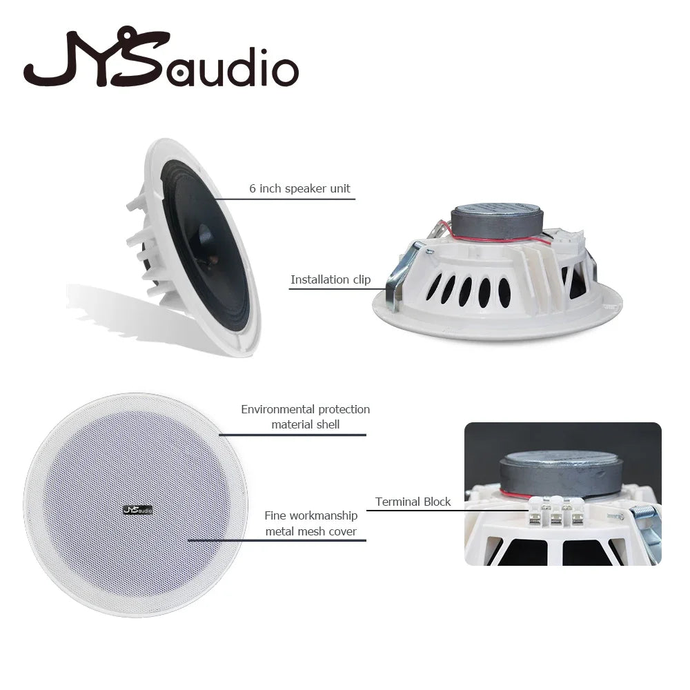 6inch Passive Ceiling Speaker 15W Home Theater Sound System