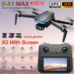 S-X1 MAX GPS Drone Professional 4K Camera Large Screen Remote Control Folding Drone