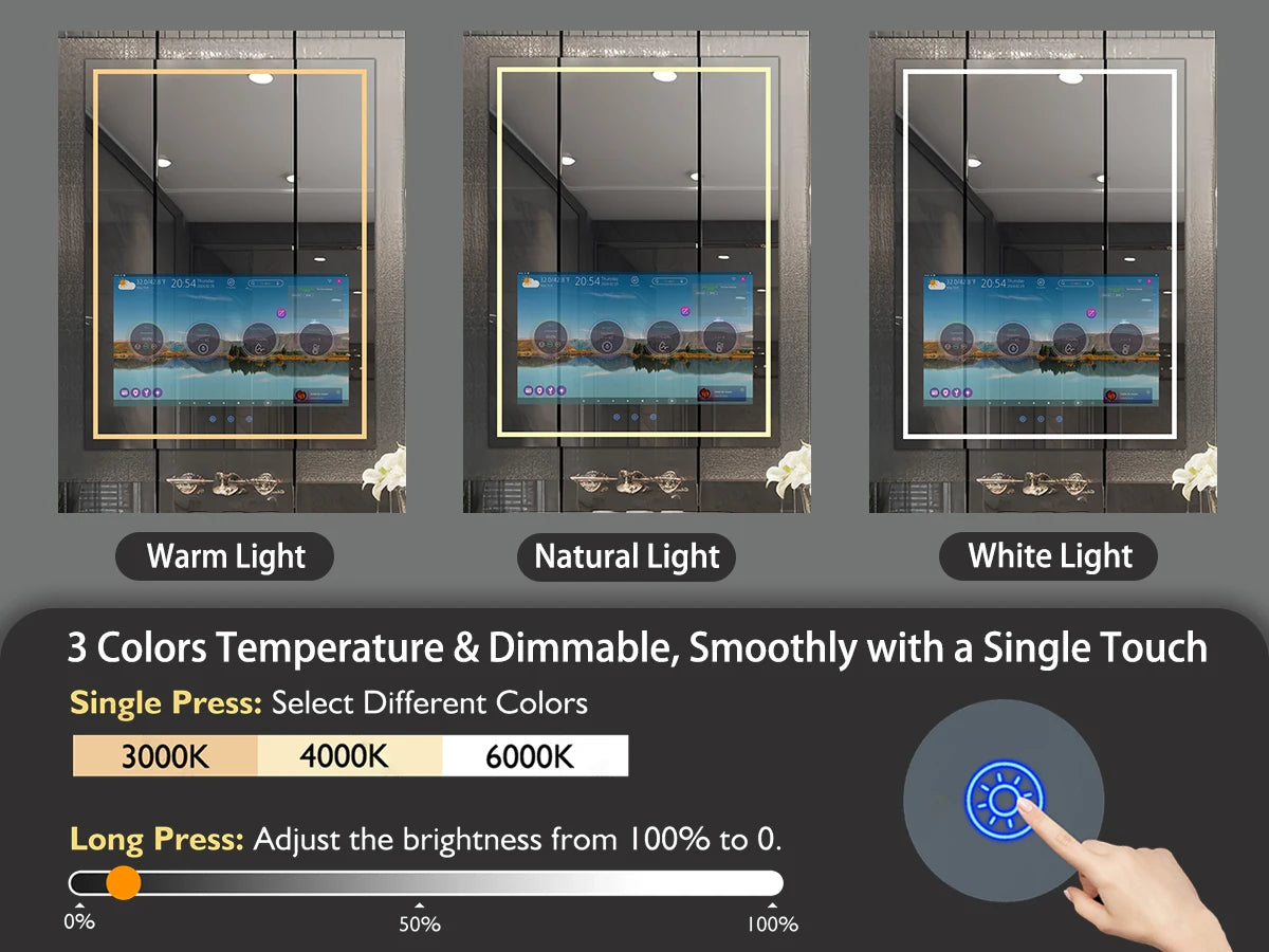 Smart Bathroom Vanity Mirror