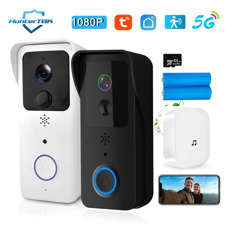 Video Doorbell 1080P Tuya Smart Outdoor Wireless Intercom