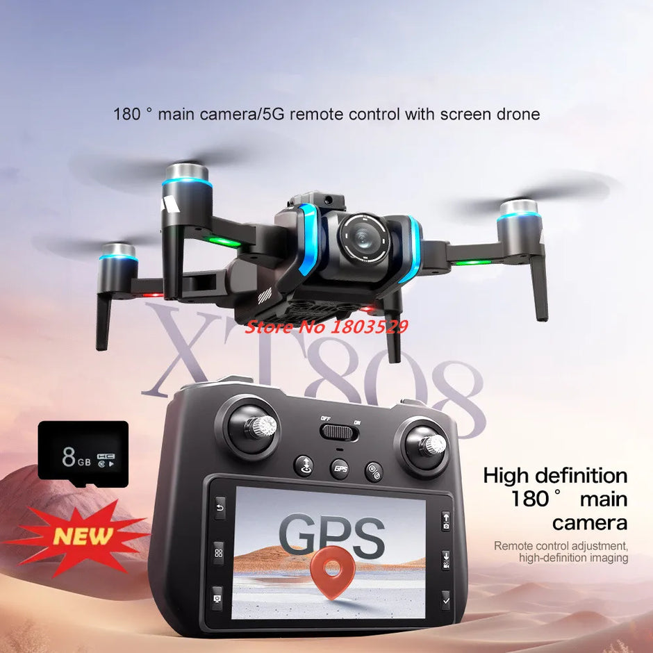 8K Brushless Obstacle Avoidance WIFI FPV RC Drone 8K Aerial Camera
