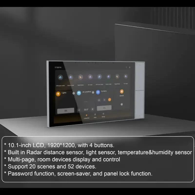 10 Inch Home KNX Control Panel Central Switch Wall syetem POE