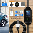 Type2 IEC62196-2 Portable EV Charger 7KW 32A
