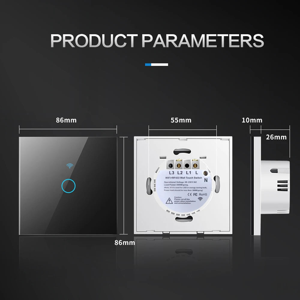 BONDA Smart Switch Wifi RF433 No Neutral