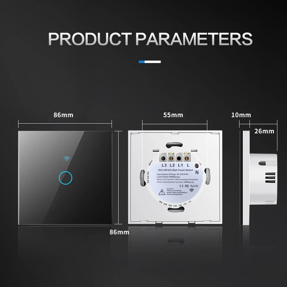 BONDA Smart Switch Wifi RF433 No Neutral
