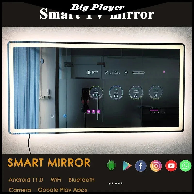 Tv With Touch Screen Bluetooth Customized Size Mirror Smart Magic