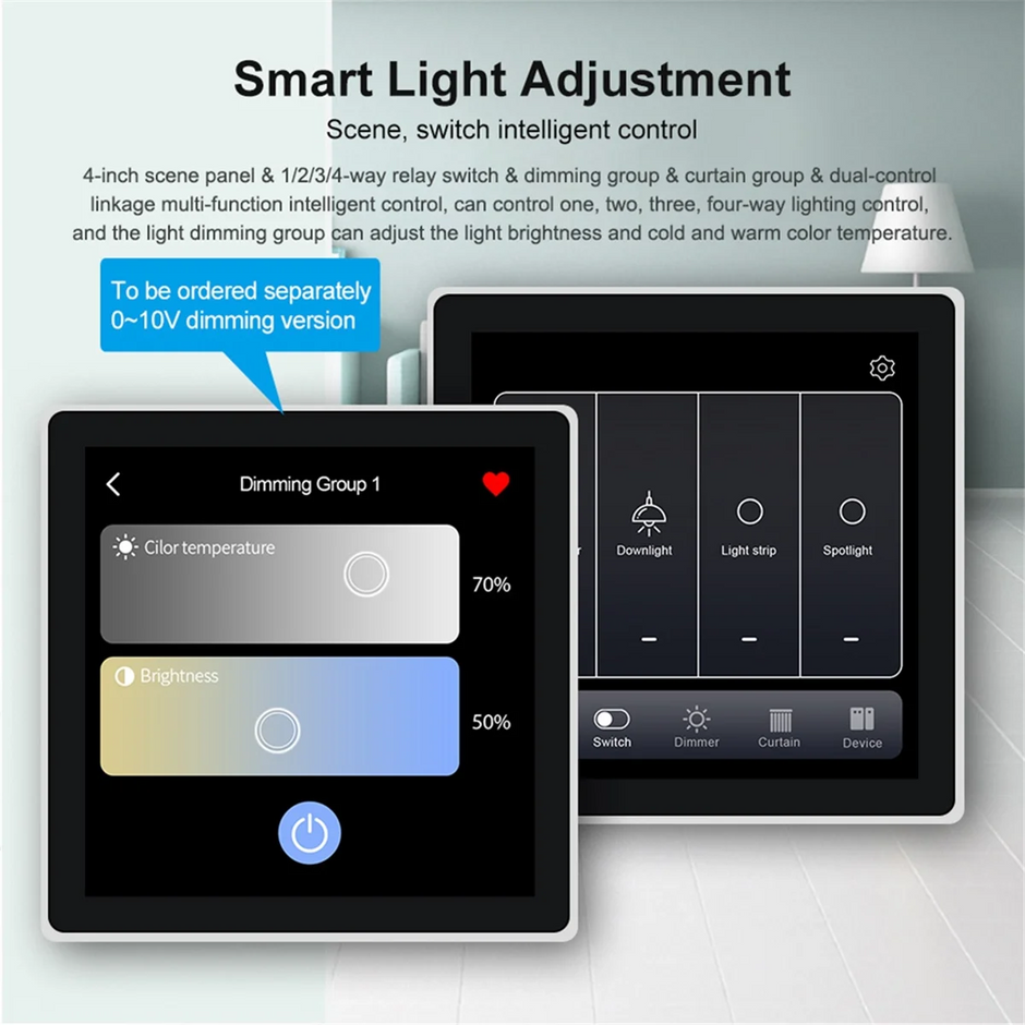 New Tuya T3E Pro Smart Control Panel Switch Touch Screen Panel