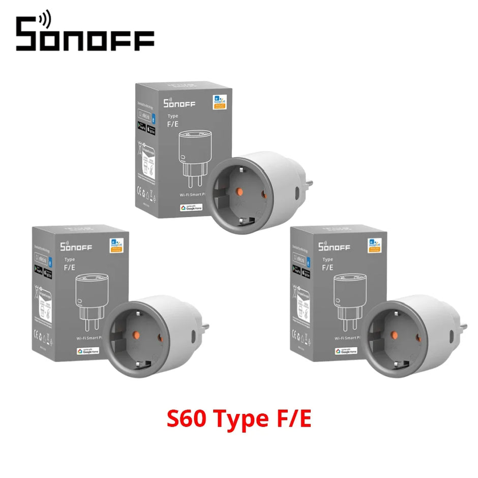 SONOFF S60 EU SONOFF Wifi Socket Smart WiFi Plug