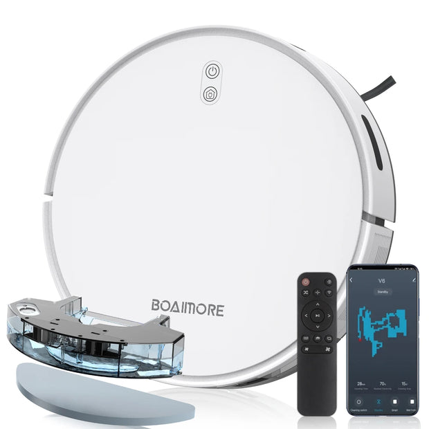 Robot Vacuum Cleaner Combo Mop,3500PA Suction Robotic,WiFi/Voice Control,Auto-Recharge