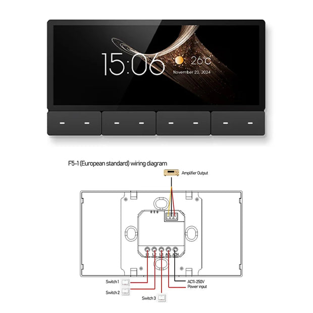 6 Inch Touch screen TUYA Home Smart Control Panel