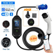 Type2 IEC62196-2 Portable EV Charger 7KW 32A