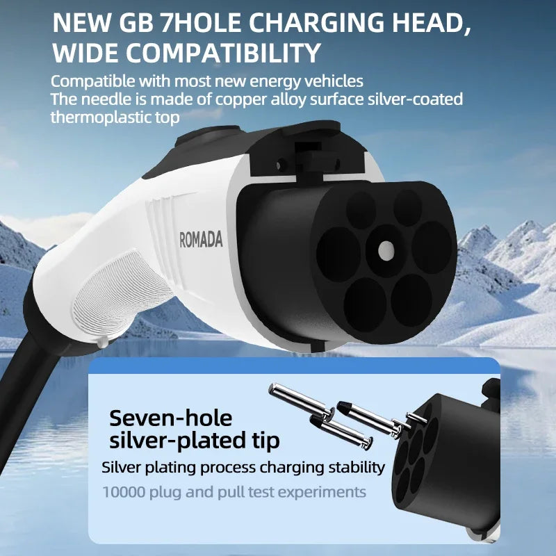 Electric Vehicle 7KW 32A EV Portable Charger