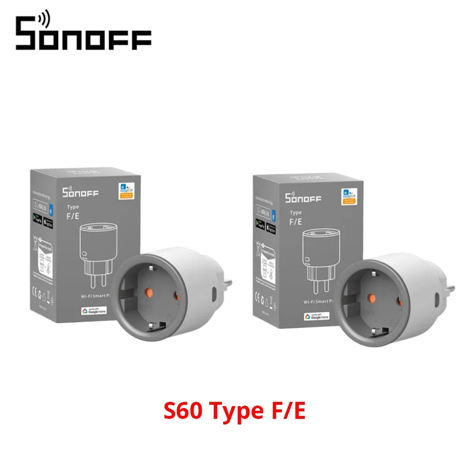 SONOFF S60 EU SONOFF Wifi Socket Smart WiFi Plug