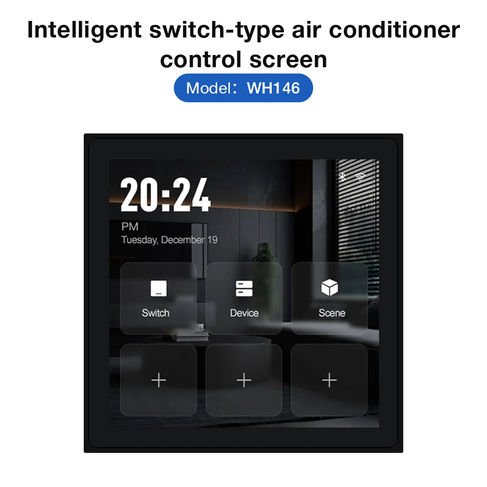 Smart Zigbee Thermostat - LED Touch Screen Climate Control for Heating, Cooling & Water Systems