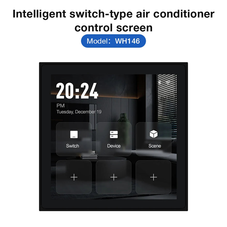 Smart Zigbee Thermostat - LED Touch Screen Climate Control for Heating, Cooling & Water Systems