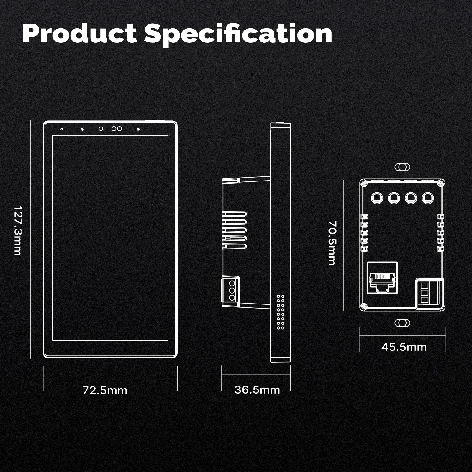 MOES Tuya Wifi Smart 5-inch Touch Screen US Center Control Panel