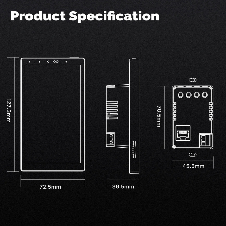 MOES Tuya Wifi Smart 5-inch Touch Screen US Center Control Panel