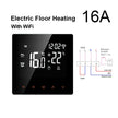 Multi-System Smart Thermostat Controls Electric Floor Heating/Gas Boilers via WiFi, Supports Voice&App Temperature Adjustment