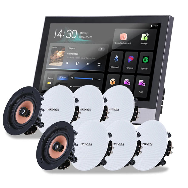 Smart Home Background Music System Two Zones Playback Home Theater System 8-channel Speakers