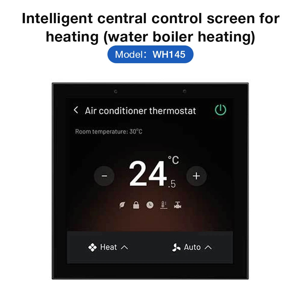 Smart Zigbee Thermostat - LED Touch Screen Climate Control for Heating, Cooling & Water Systems