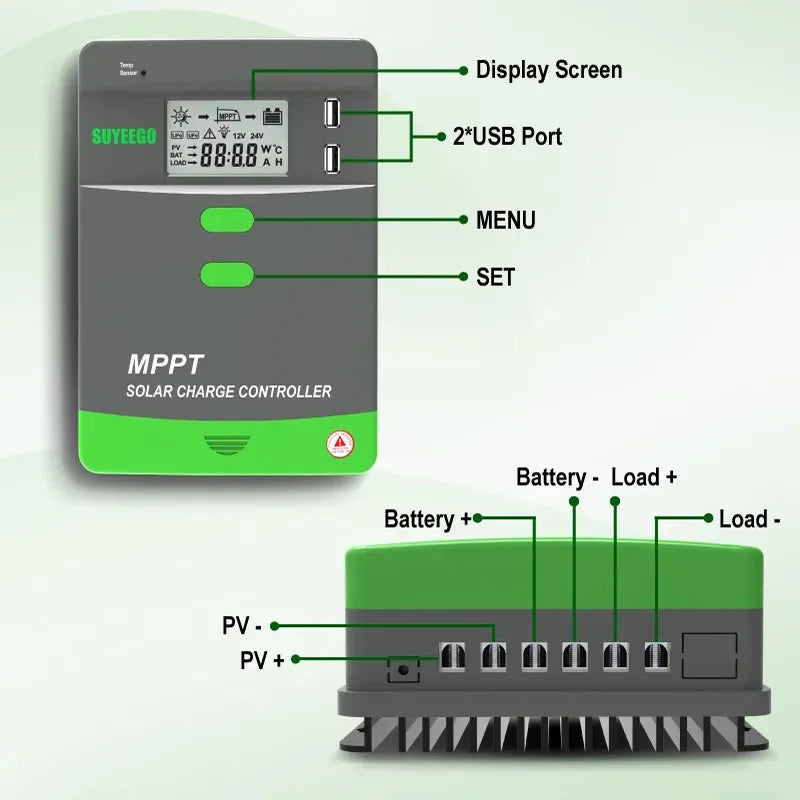 MPPT Solar Charge Controller 60A 50A 40A 30A 20A