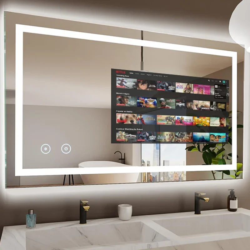 Smart Bathroom Mirror TV With LED Light - Model M6816