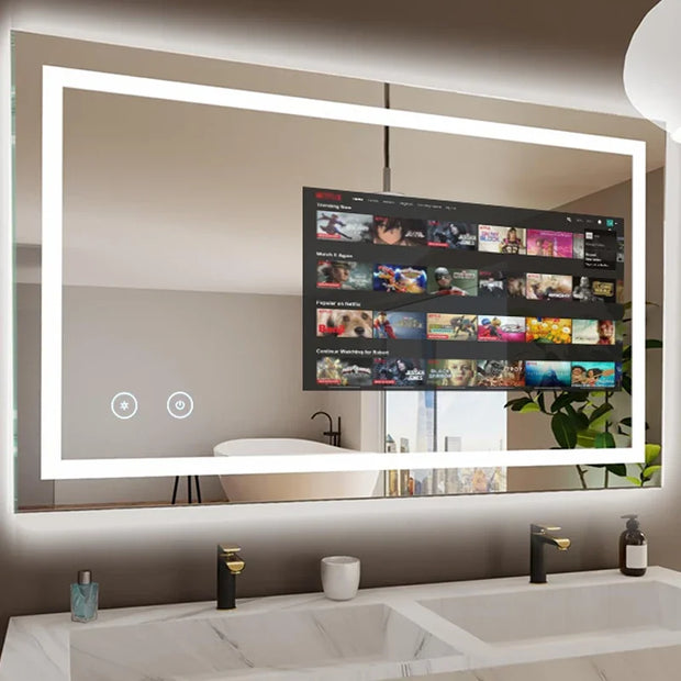 Smart Bathroom Mirror TV With LED Light - Model M6816