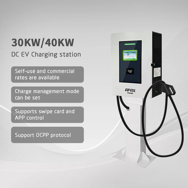 AFAX DC 30KW Electric Vehicle DC Charging Station Wall Mounted