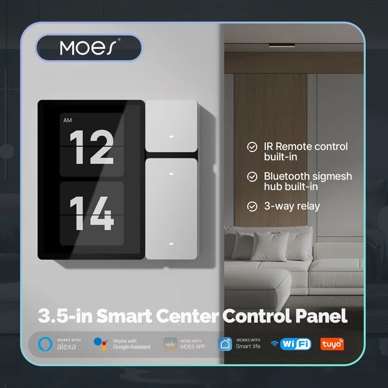 MOES Tuya WiFi Smart Control Panel 3.5