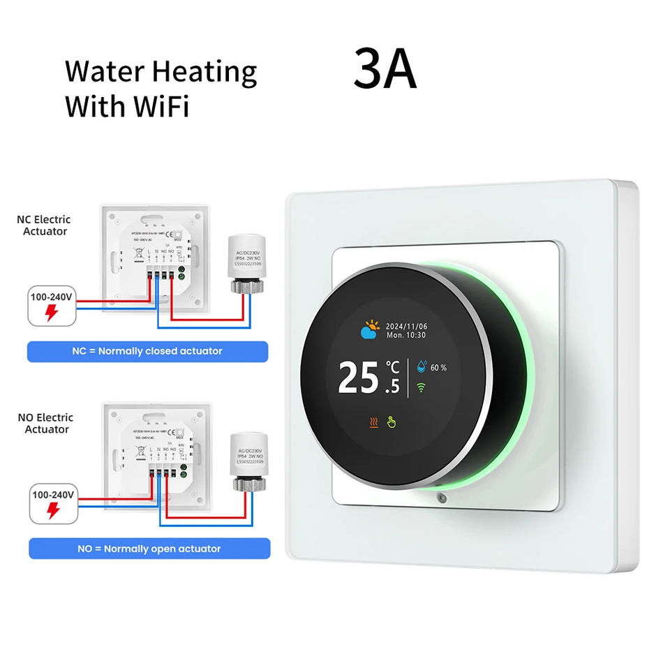 AVATTO Tuya WiFi Smart Knob Thermostat Temperature Controller