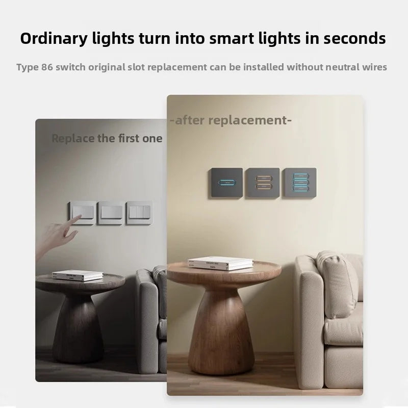 Tuya Intelligent Button Smart Switch Zigbee Dual Control