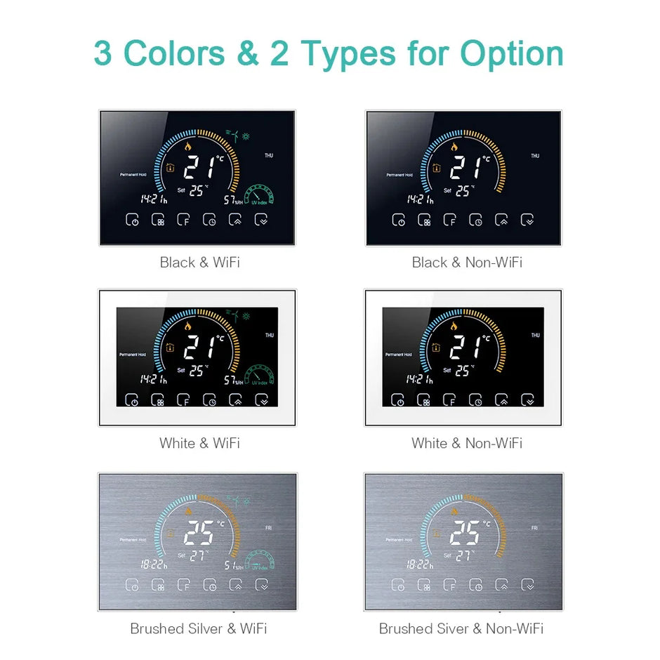 TUYA Wi-Fi Smart Large Colorful Screen Room  Air Thermostat