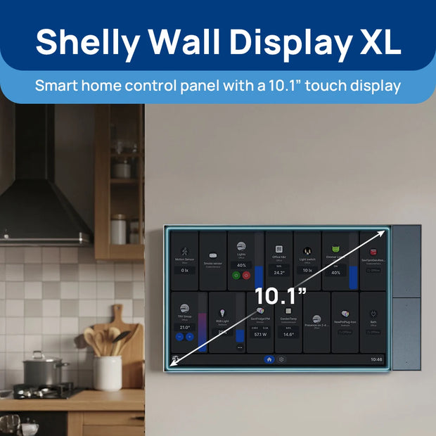 Shelly Wall Display XL - 10.1" Smart Home Touch Control Panel