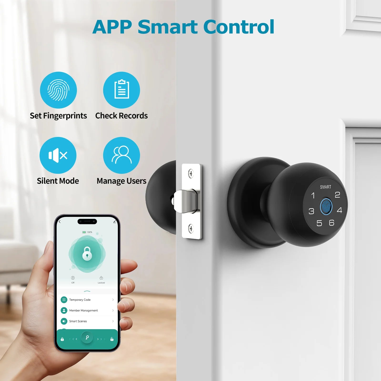 Viladepot Smart Lock Fingerprint Door Lock App