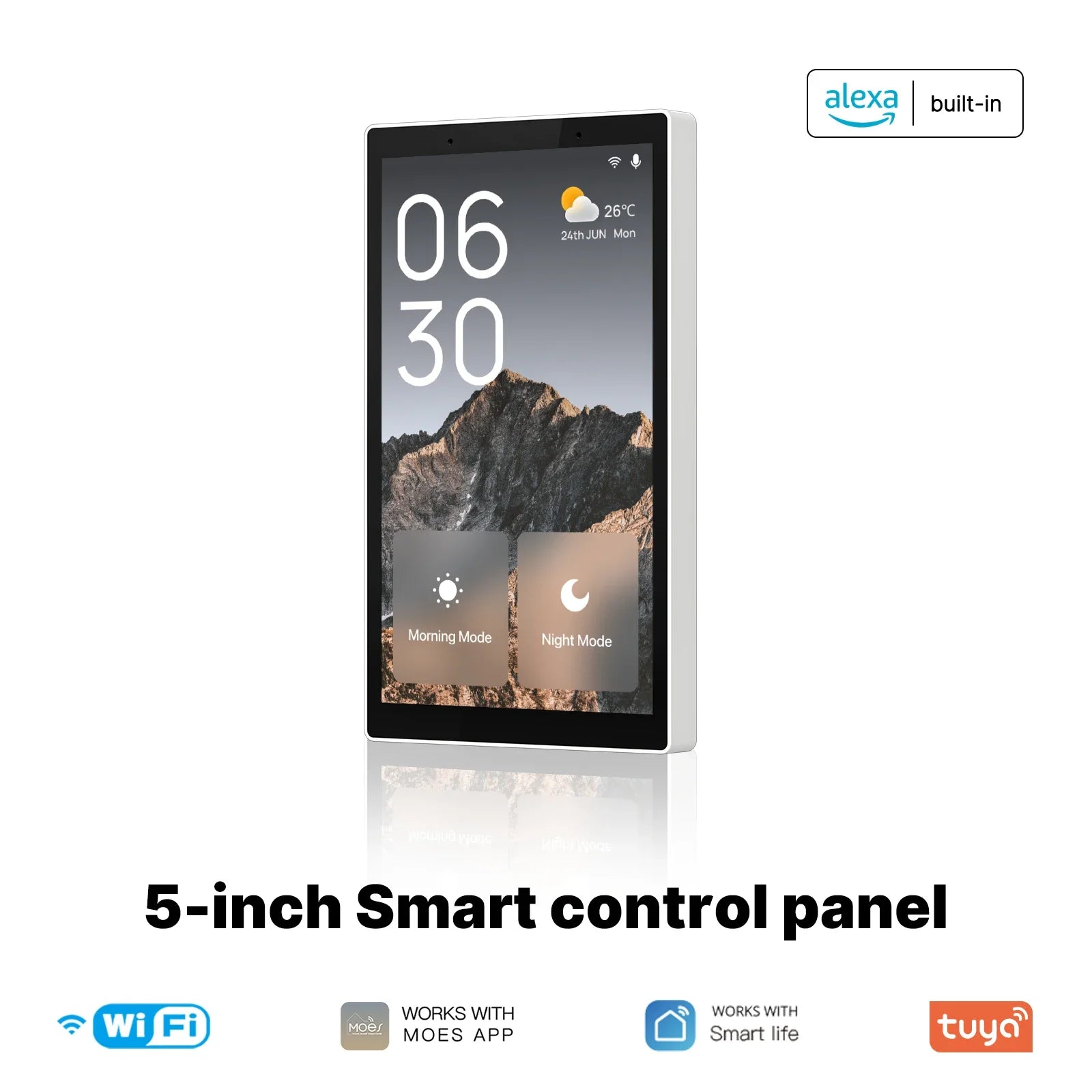 MOES Tuya Wifi Smart 5-inch Touch Screen US Center Control Panel