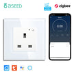 BSEED  Single UK Smart Socket Double Intelligent Wall Sockets Triple Electric Outlets