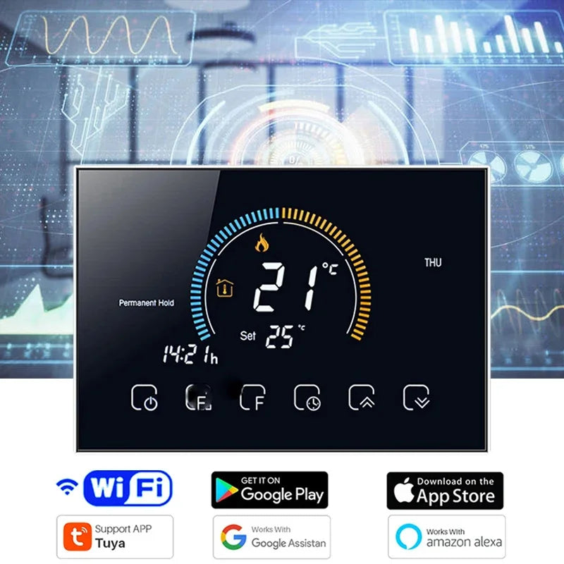 TUYA Wi-Fi Smart Large Colorful Screen Room  Air Thermostat