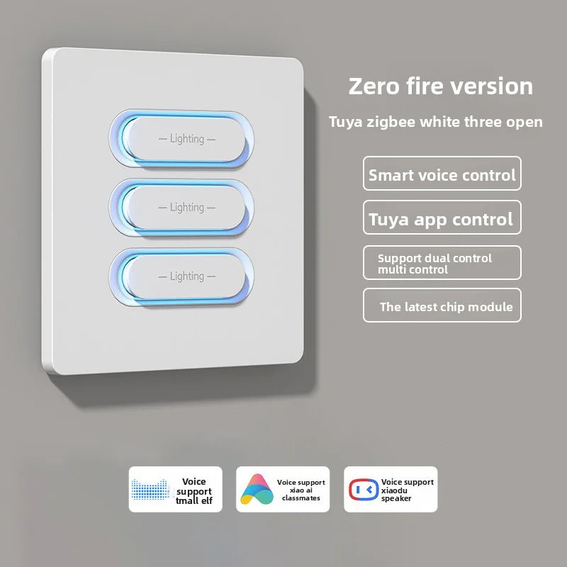 Tuya Intelligent Button Smart Switch Zigbee Dual Control