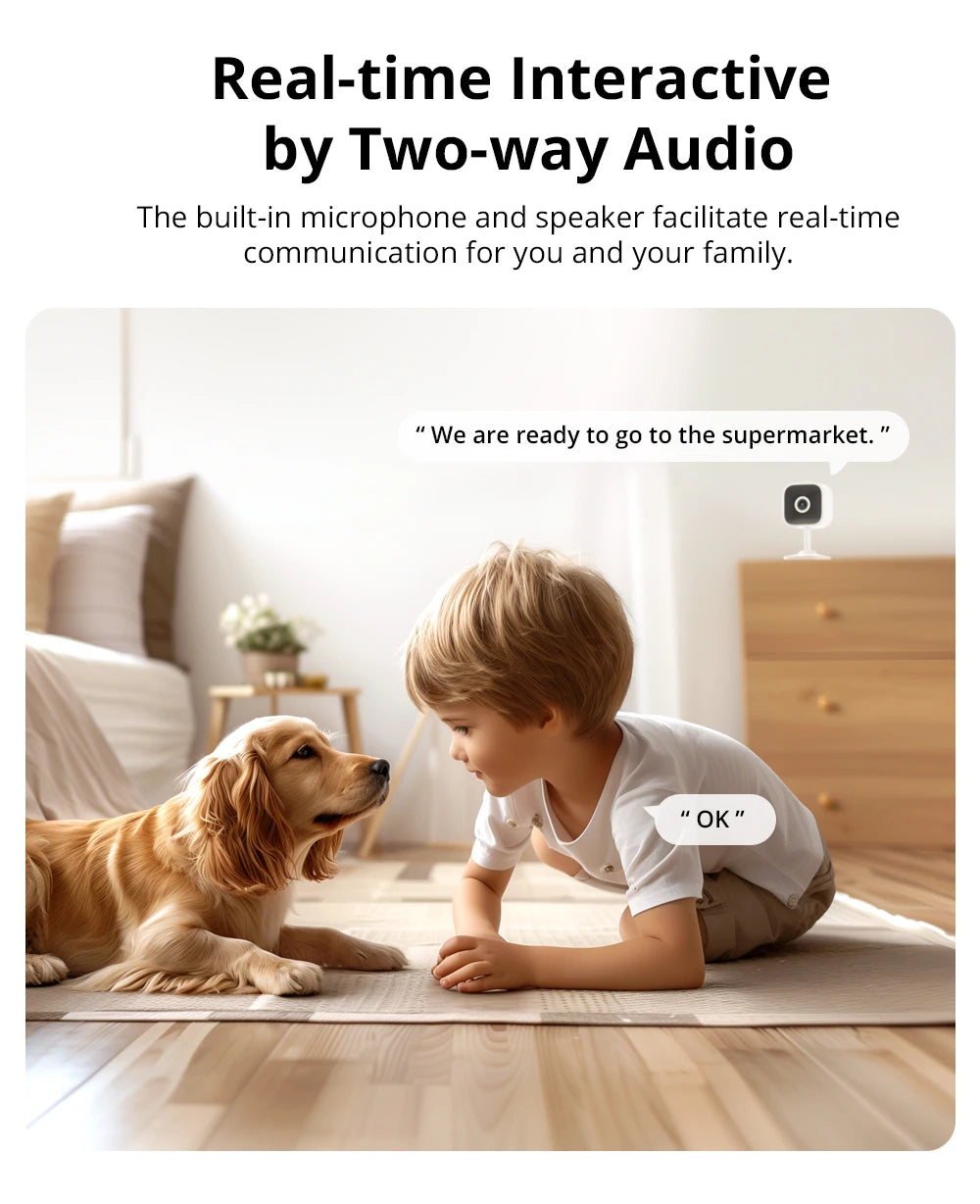 SONOFF CAM Slim Gen2 WiFi Smart Home Security Camera 1080P HD Motion Detection